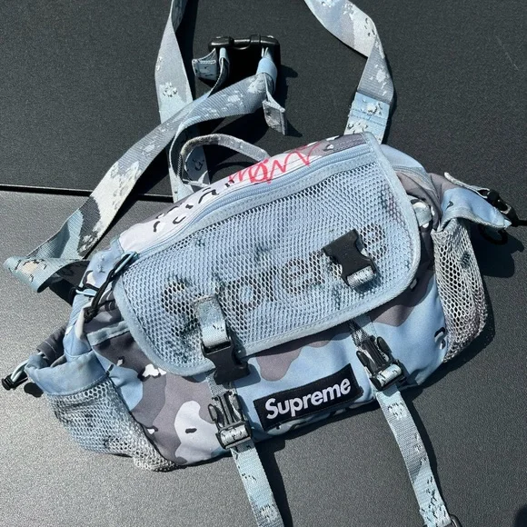 Supreme 20SS Waist Bag Camo Blueシュプリーム Supreme Waist Bag (SS20) Blue Chocolate Chip Camo | eBay